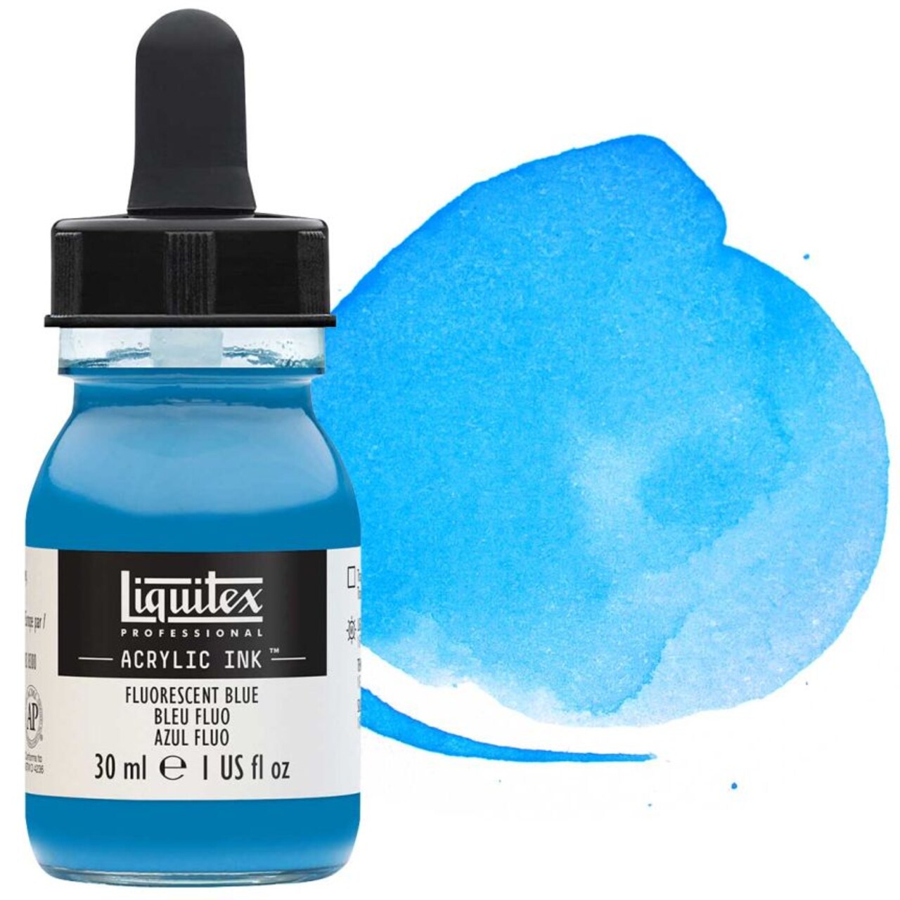 Liquitex Professional Acrylic Ink 30ml Bottle Fluorescent Blue